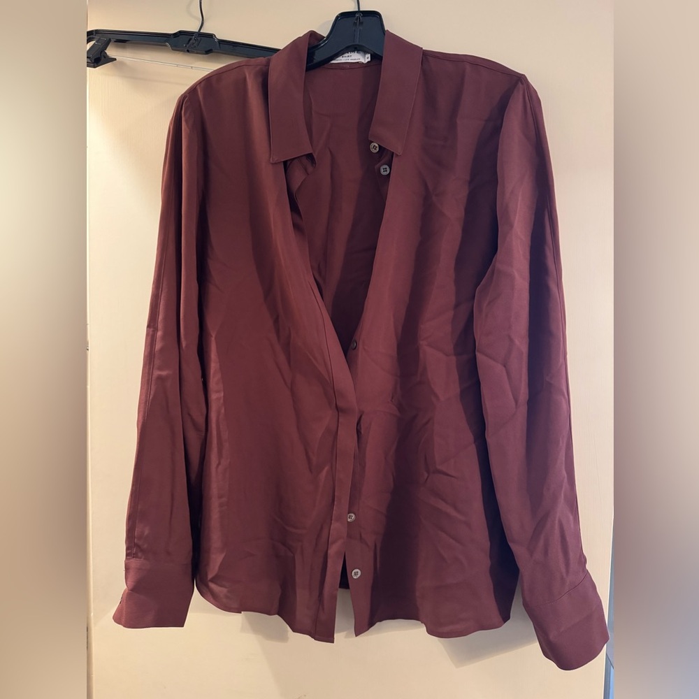 FRAME blouse size M - maroon